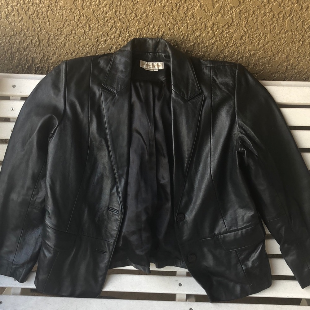 Women’s Black Leather Jacket